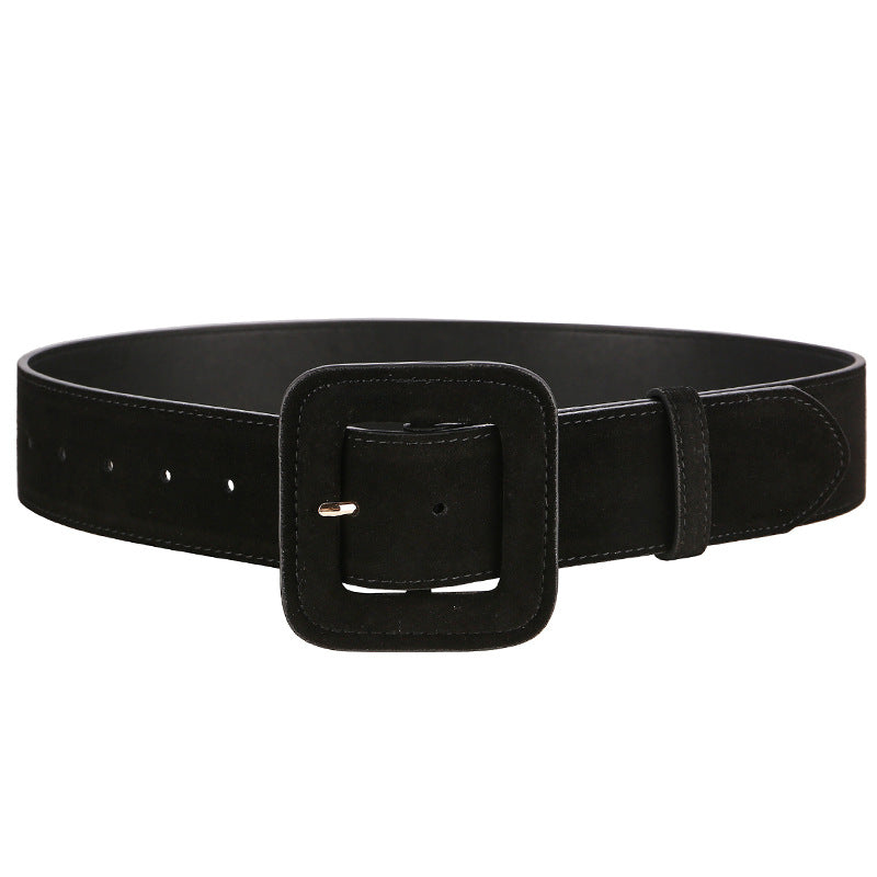 Women's Wide Leather Waist Belt