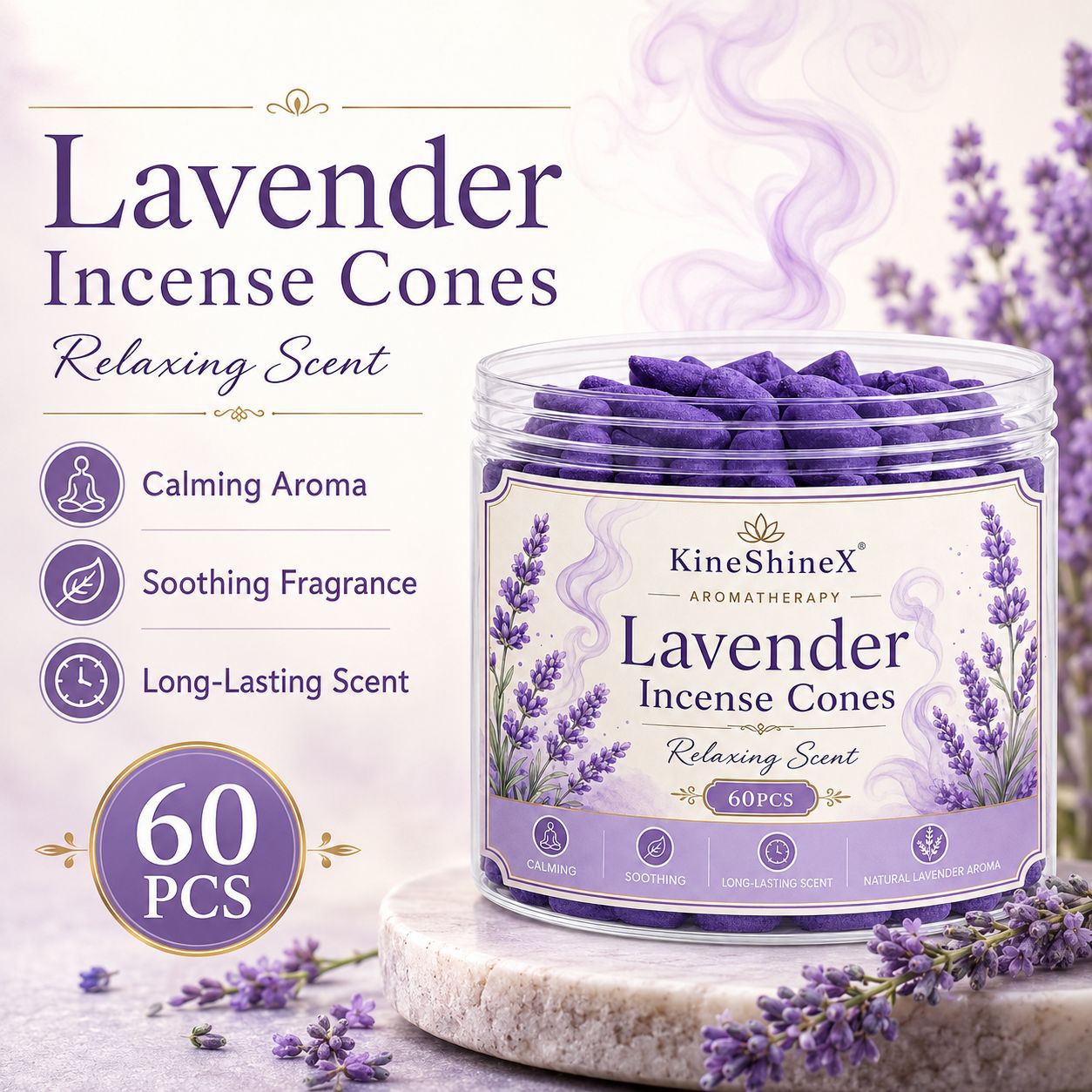 Lavender Musk Incense Cones