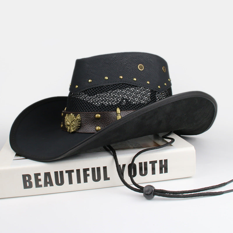 Leather Western Cowboy Hat