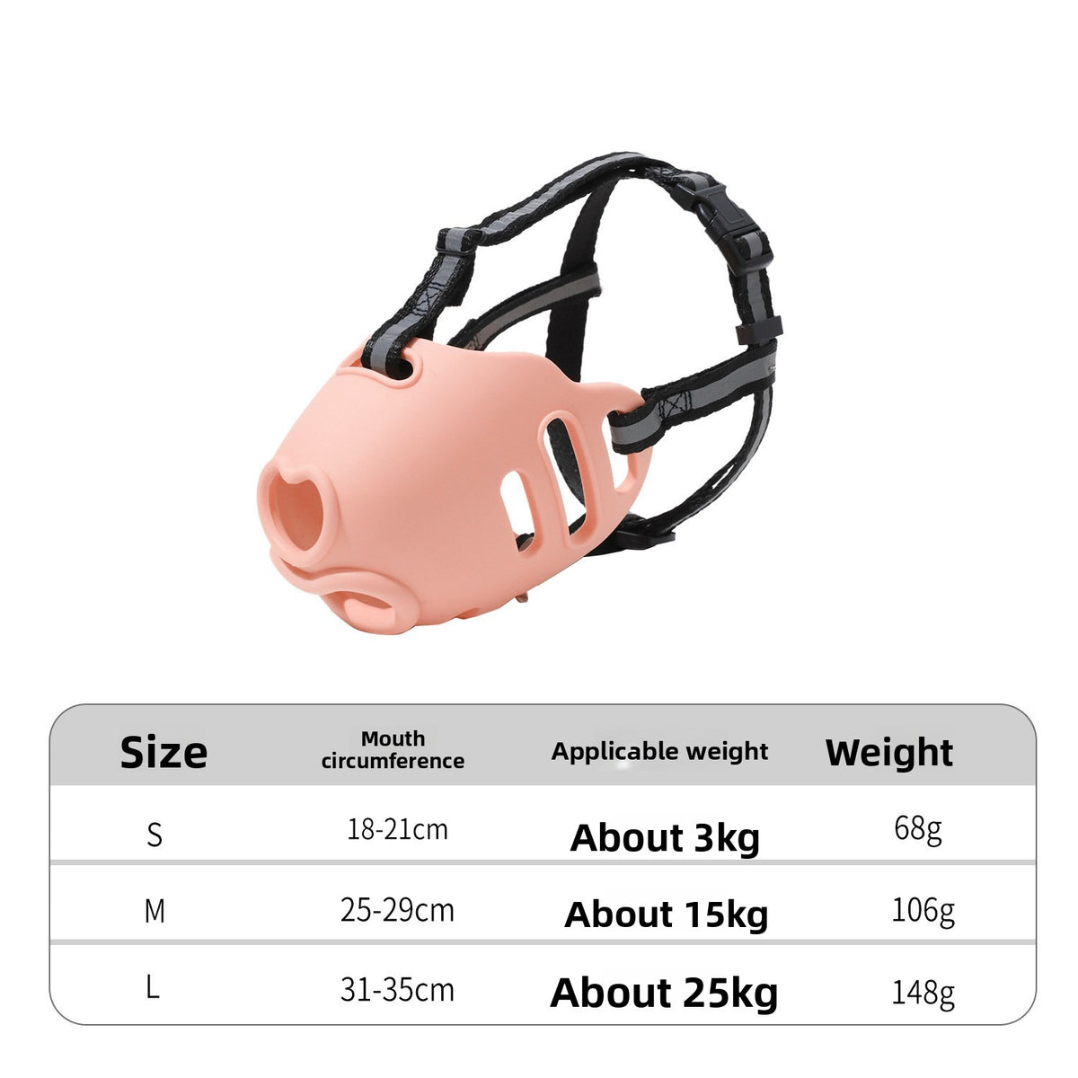 Adjustable Reflective Dog Muzzle