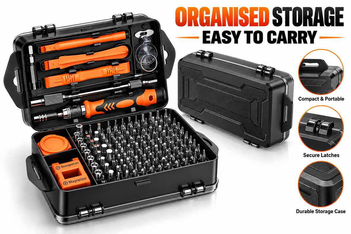 115 Piece Magnetic Screwdriver Set