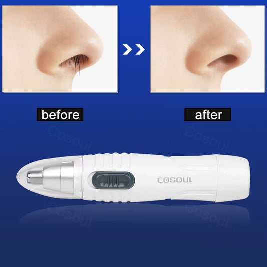 Electric Nose Hair Trimmer Safe Nose Ear Hair Remover for Men & Women USB Rechargeable