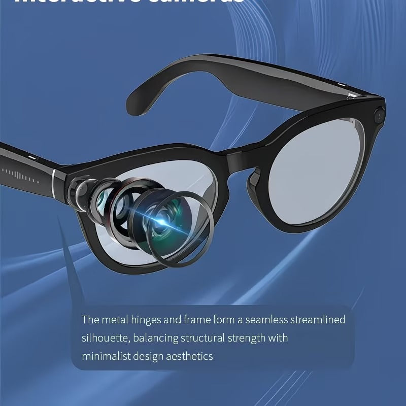 Smart Glasses with Camera, Translator & Music Control for iPhone & Android