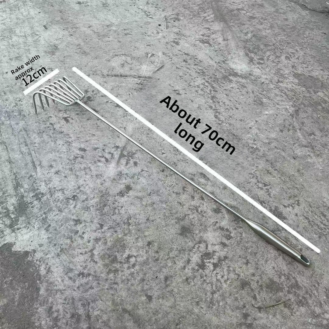 Stainless Steel Digging Rake for Beach and Garden