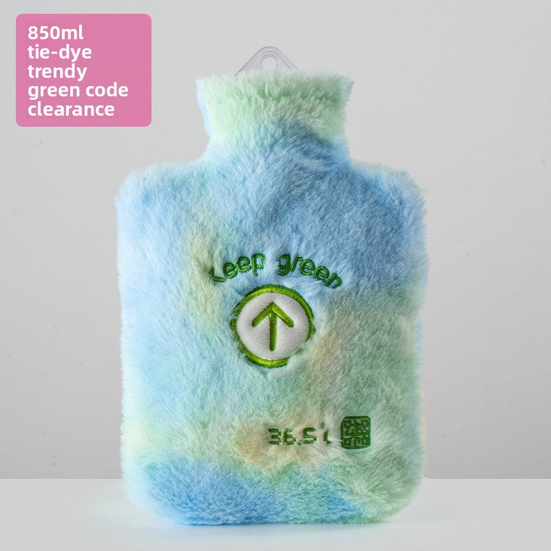 Hot Water Bottle with Plush Cover