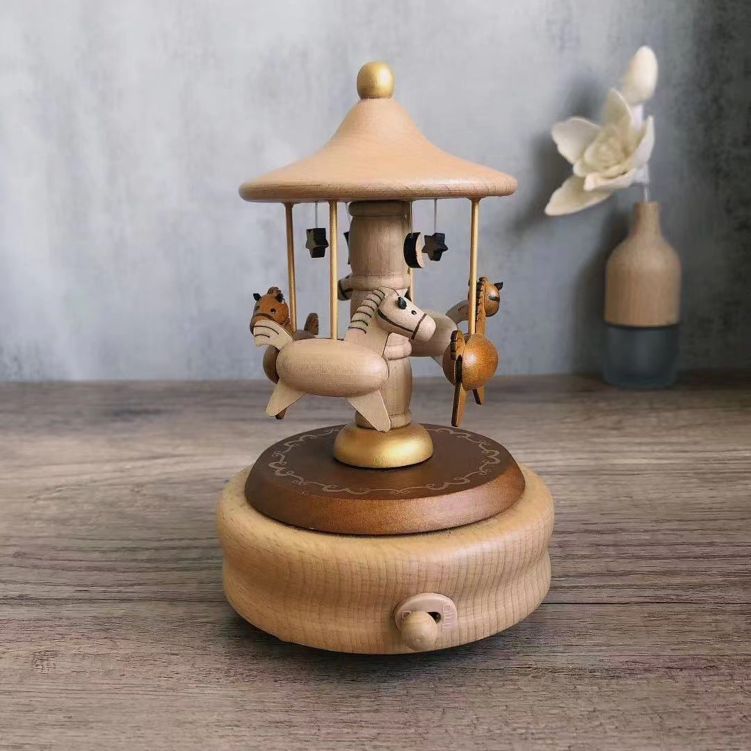 DIY Wooden Carousel Music Box