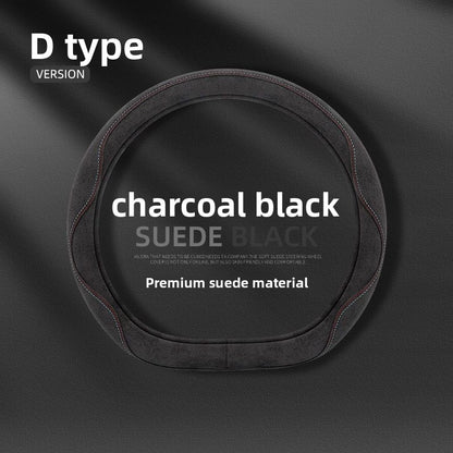 Suede Leatherette Steering Wheel Cover