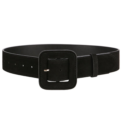Women's Wide Leather Waist Belt