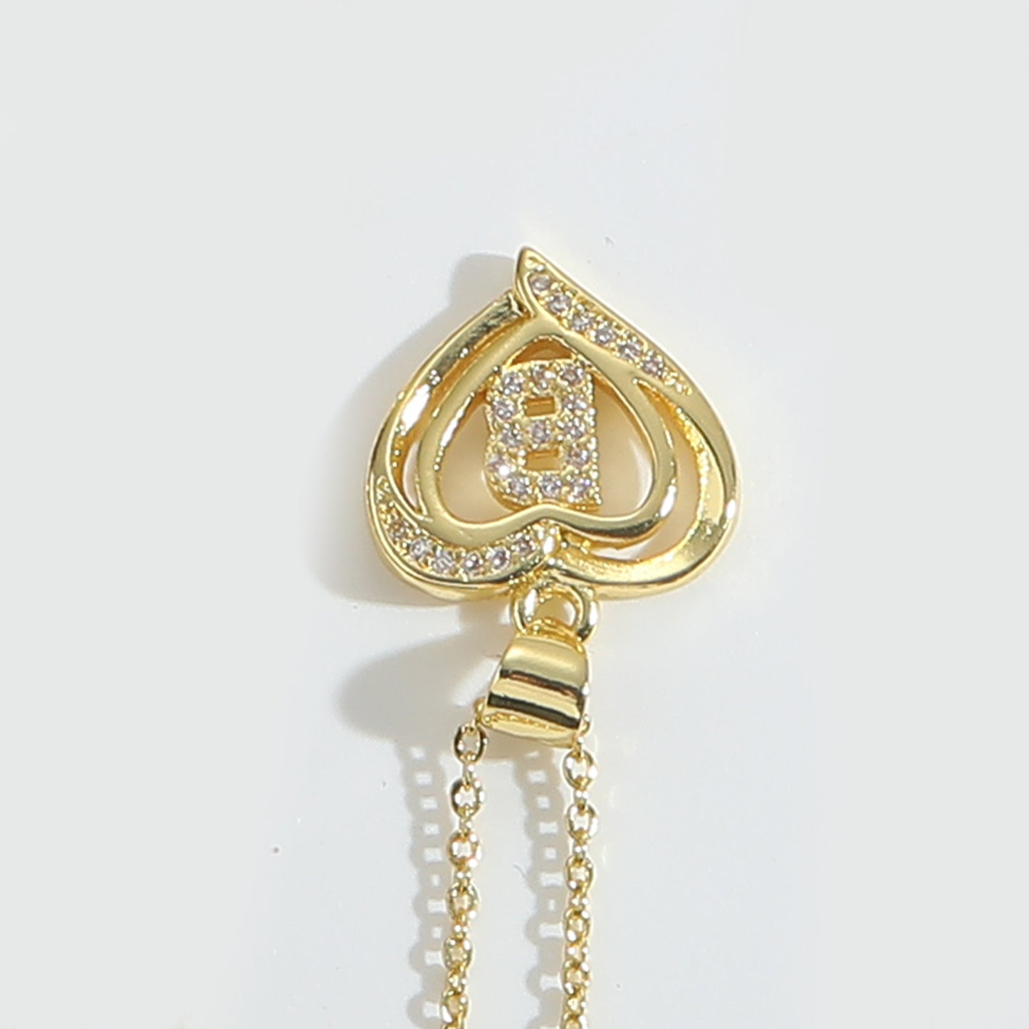 Heart Initial Necklace Gift