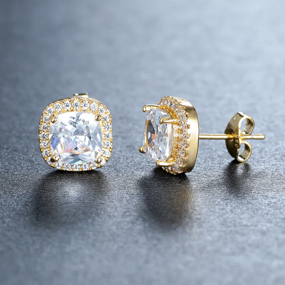 Luxury Zircon Stud Earrings