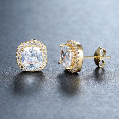 Luxury Zircon Stud Earrings