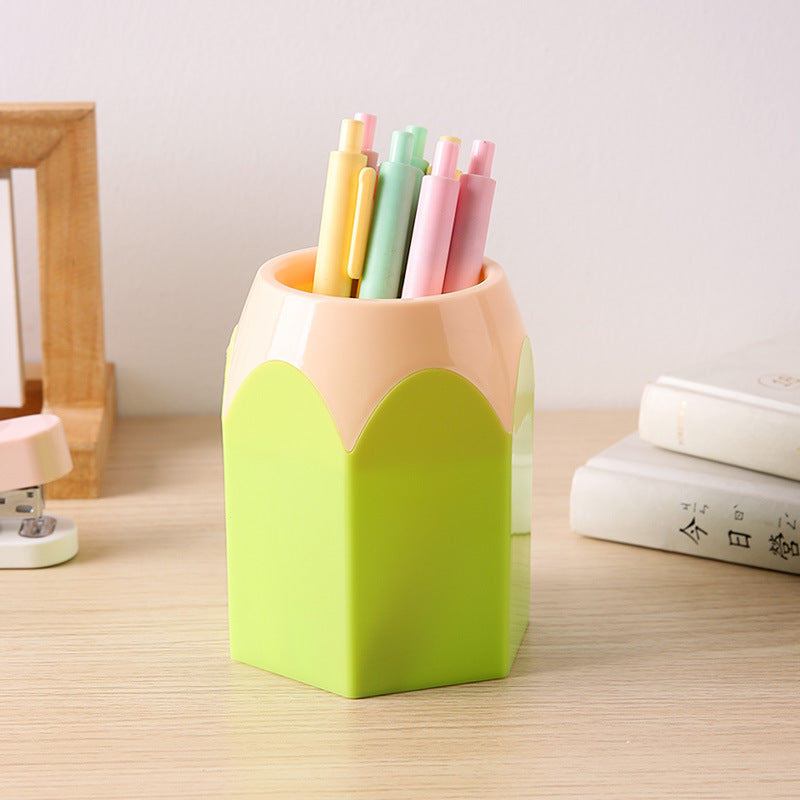 Round Plastic Pen Holder