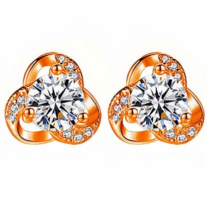 VVS Moissanite Floral Earrings