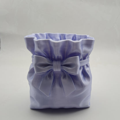 Satin Bow Storage Organizer