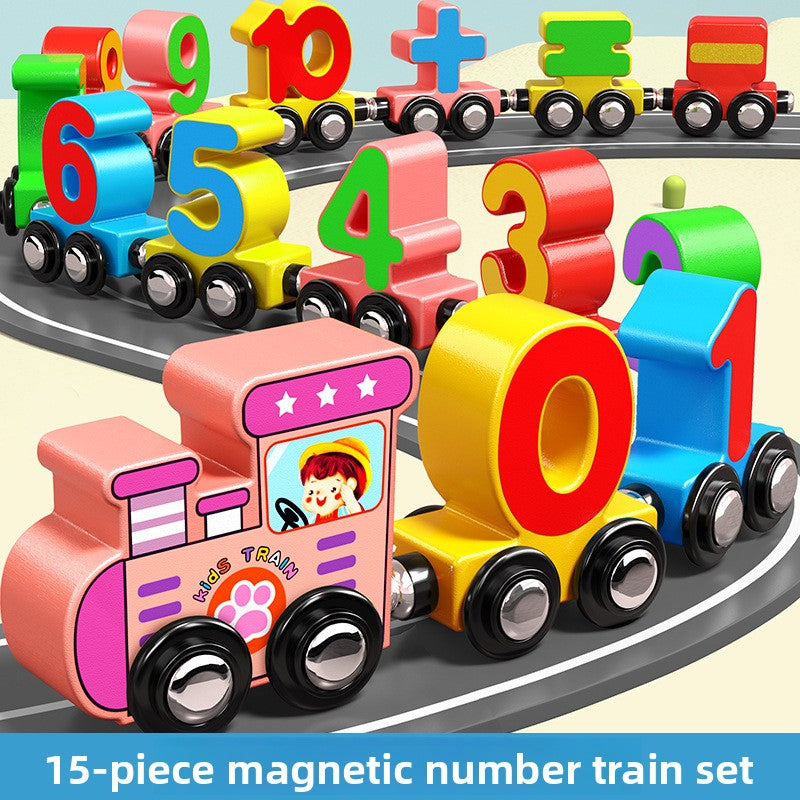 Magnetic Number Train Toy