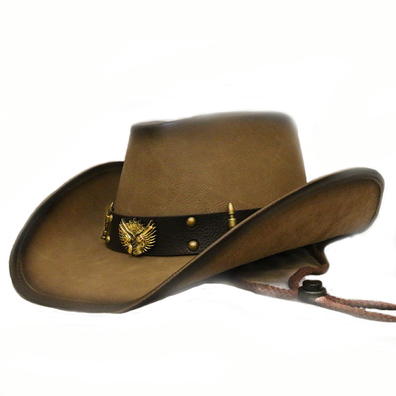 Leather Western Cowboy Hat