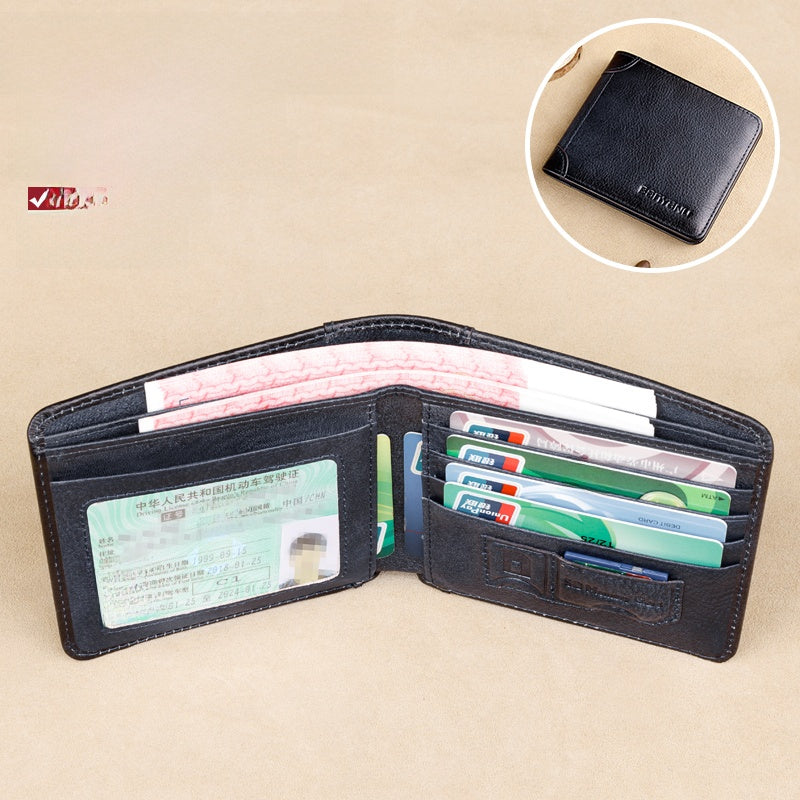Genuine Leather RFID Wallet