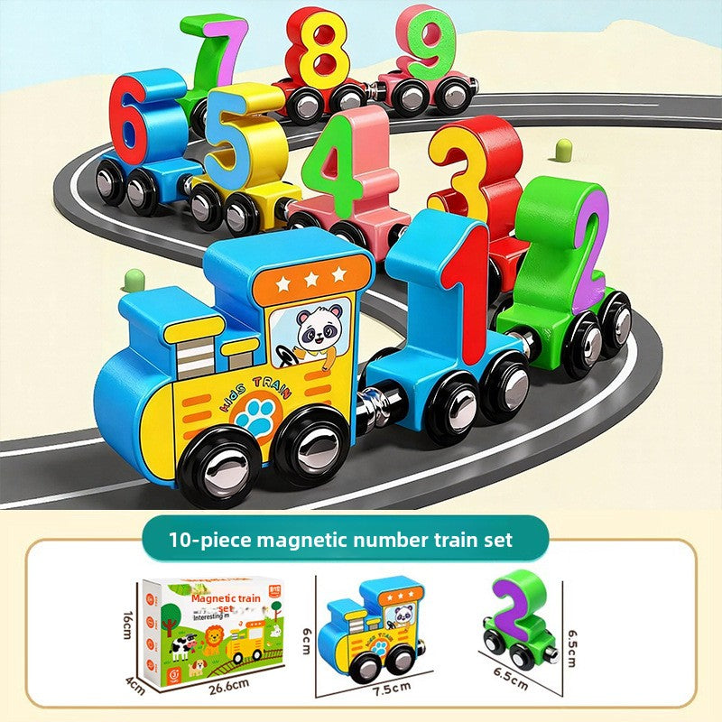 Magnetic Number Train Toy