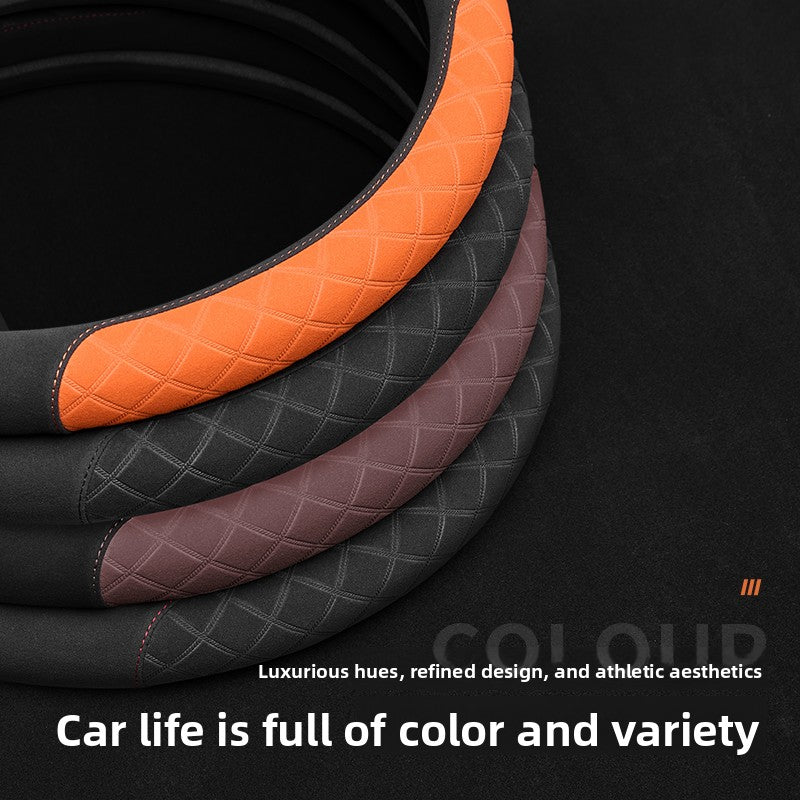 Premium Suede Steering Wheel Cover