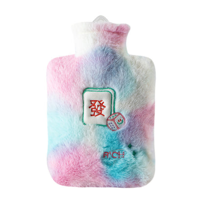 Hot Water Bottle with Plush Cover