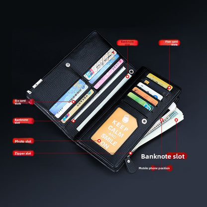 Leather Long Wallet