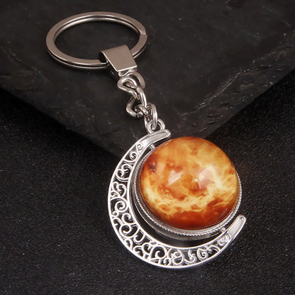 Luminous Celestial Keychain Pendant