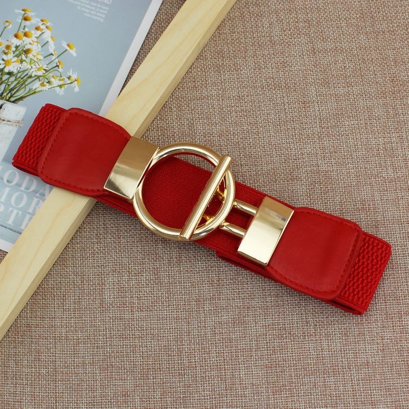 Women's Wide Elastic Waist Belt
