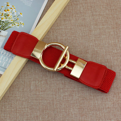 Women's Wide Elastic Waist Belt
