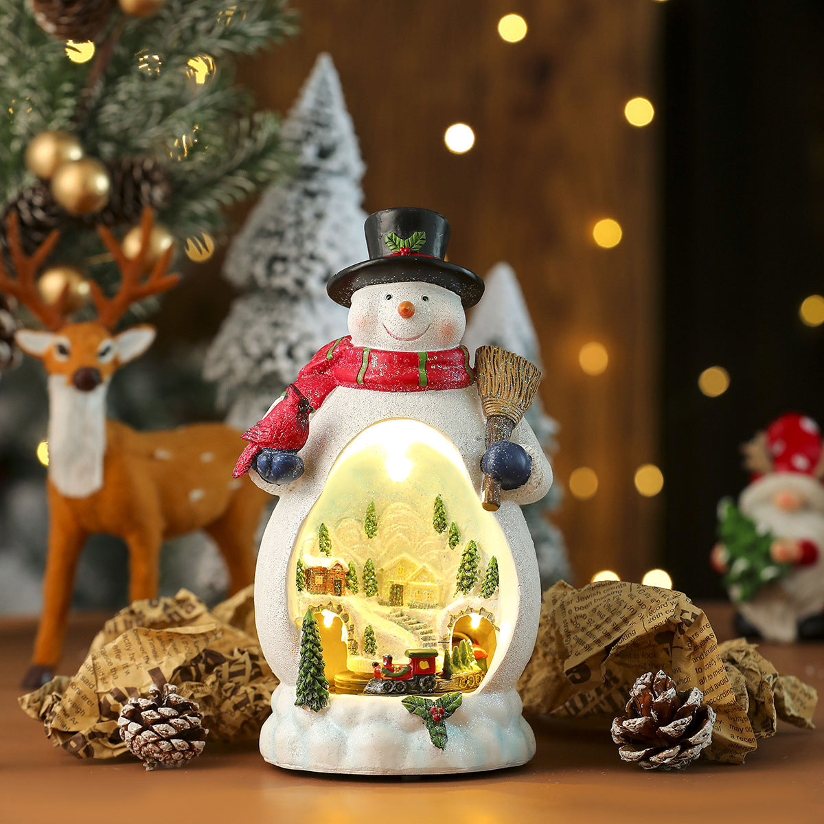 Light Up Christmas Music Box