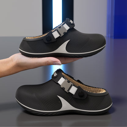 Men Winter Waterproof Fleece Slippers