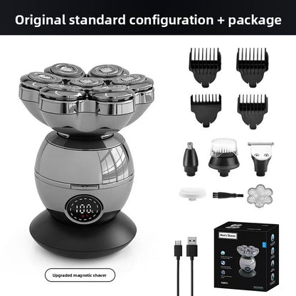 Magnetic Electric Head Shaver