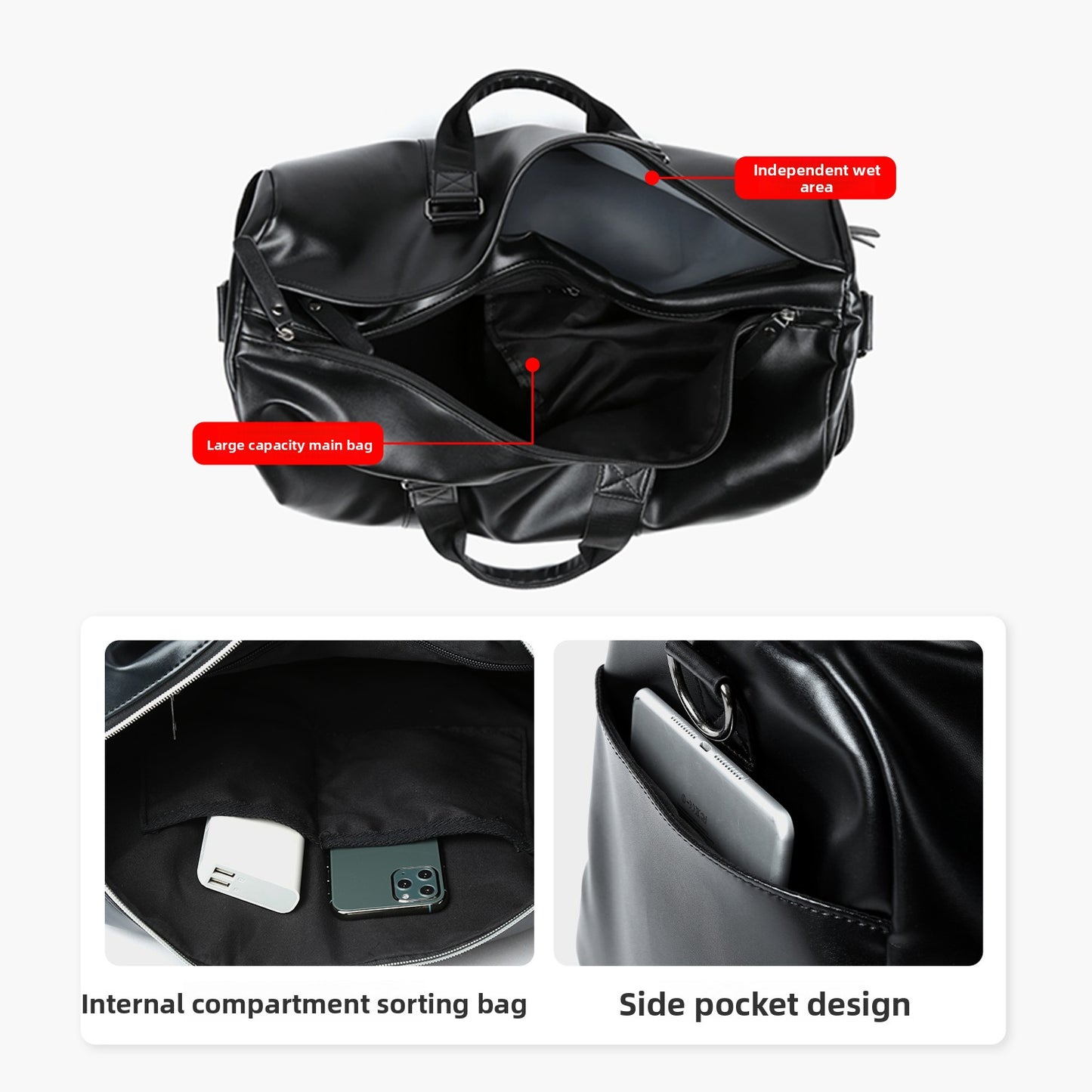 Leather Weekend Travel Bag