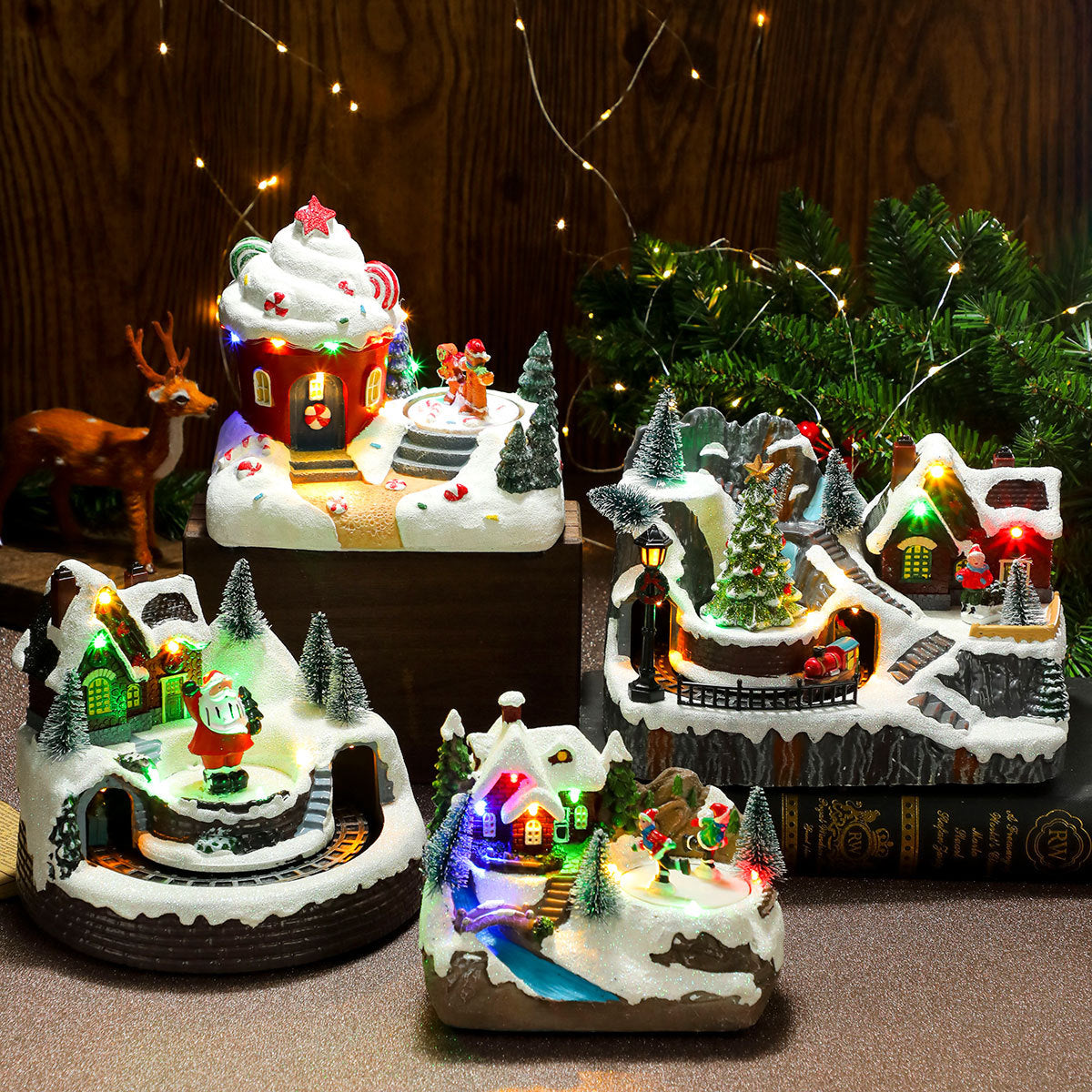Light Up Christmas Music Box