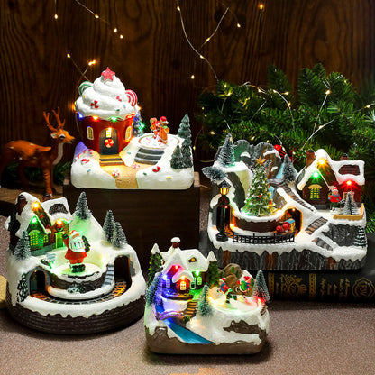 Light Up Christmas Music Box