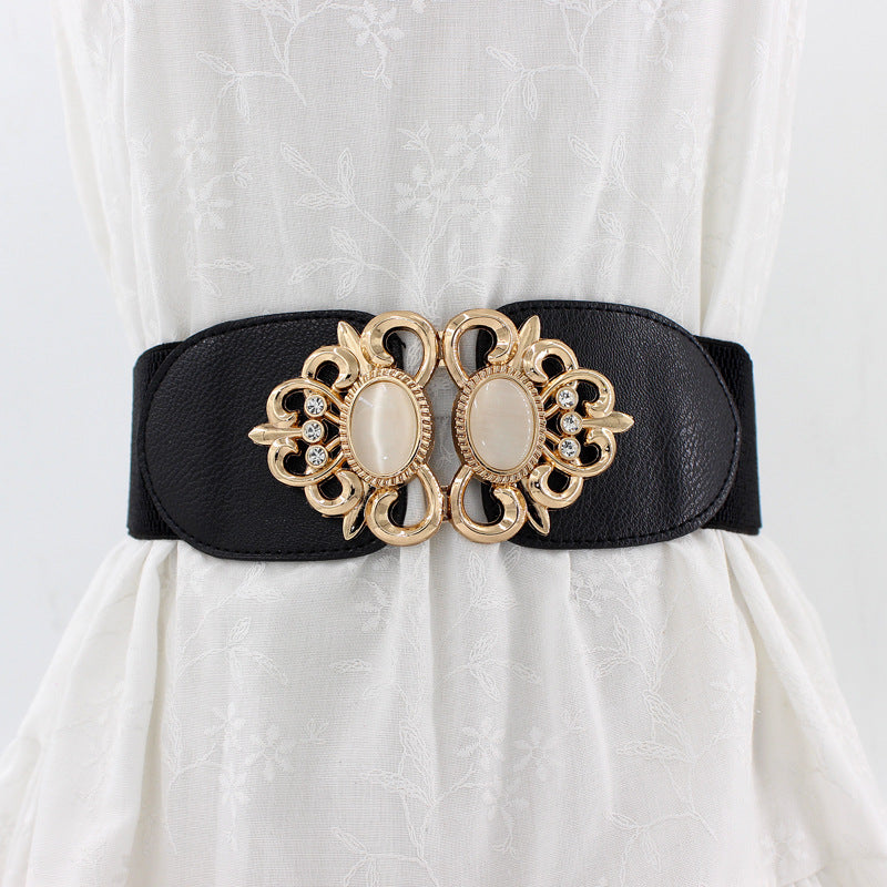 Women's Leaf Buckle Waist Belt