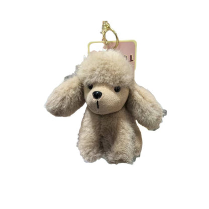 Cute Plush Poodle Keychain