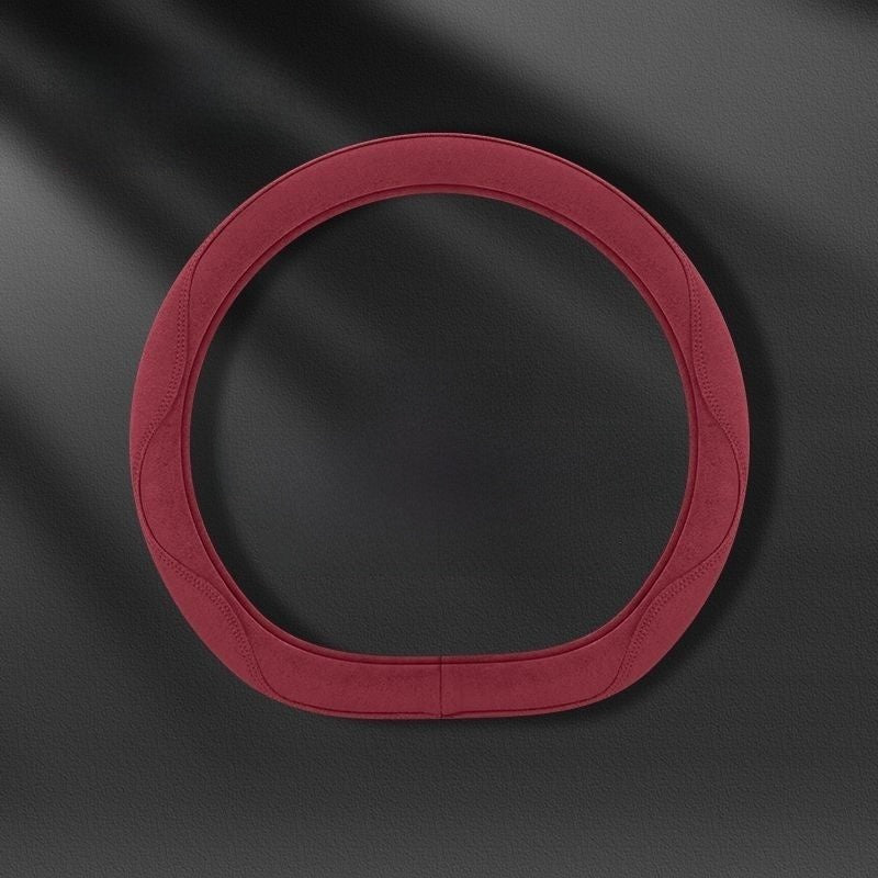 Suede Leatherette Steering Wheel Cover