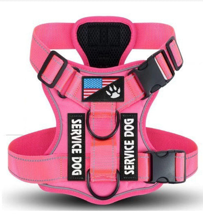 Tactical Reflective Dog Harness Set