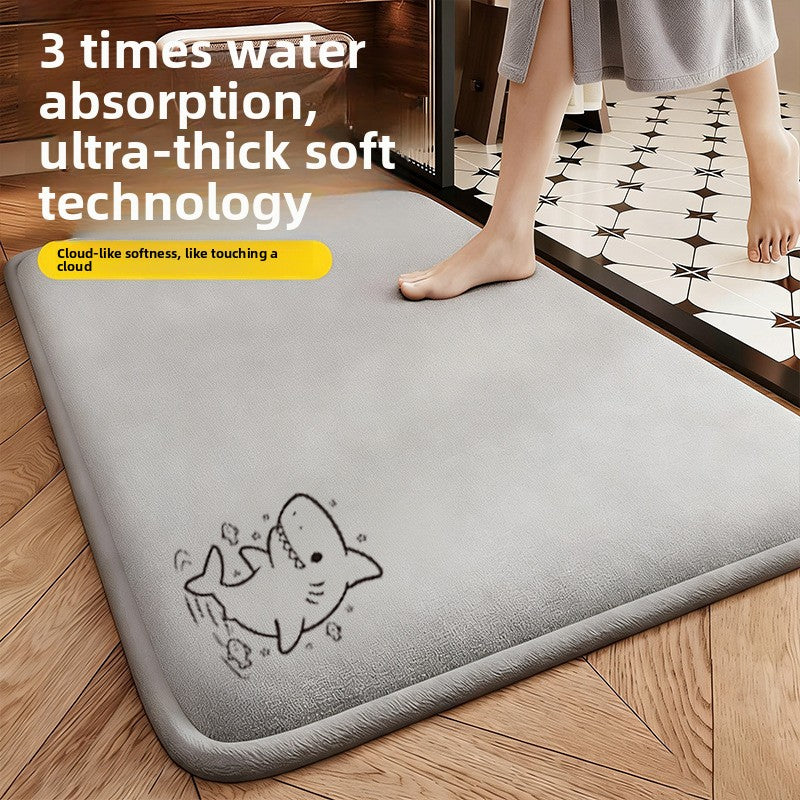 Absorbent Bathroom Floor Mat