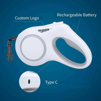 LED Retractable Dog Leash
