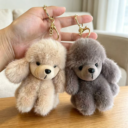 Scented Plush Dog Keychain