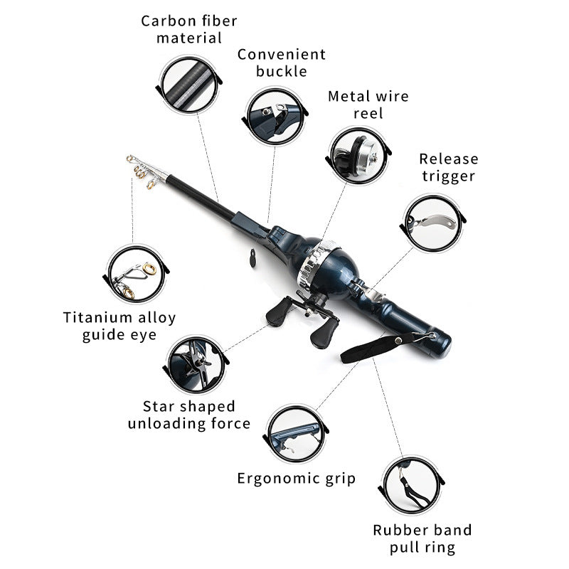 Carbon Fiber Telescopic Fishing Rod