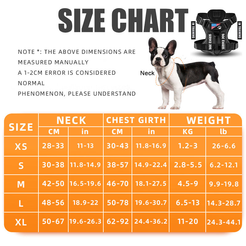 Tactical Reflective Dog Harness Set