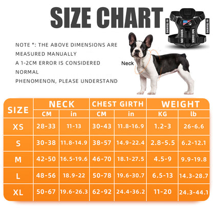 Tactical Reflective Dog Harness Set