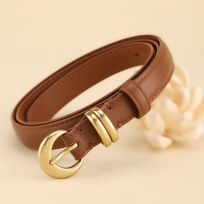 Women's Thin Leather Belt