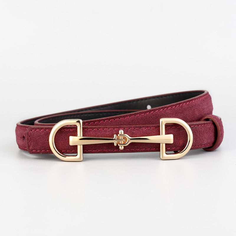 Women's Suede Leather Belt