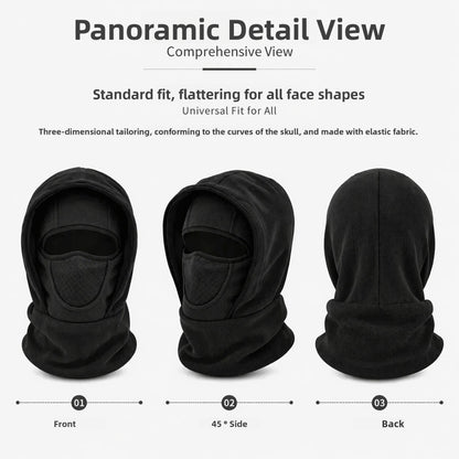 Winter Polar Fleece Balaclava Hat Face Mask & Neck Warmer
