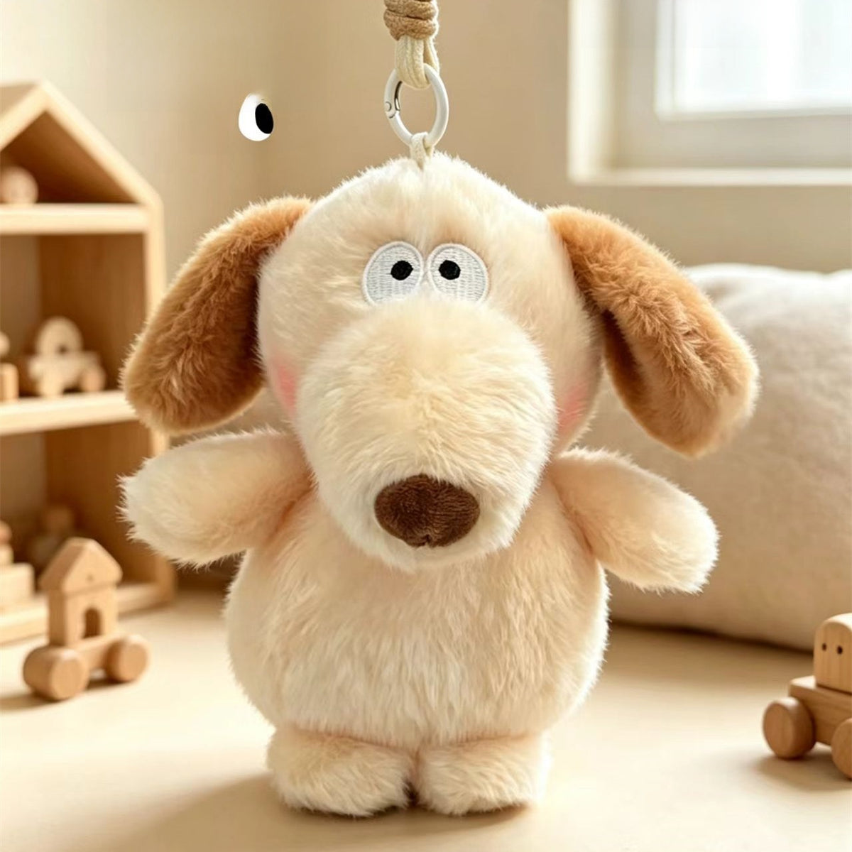 Cute Animal Plush Keychain Charm
