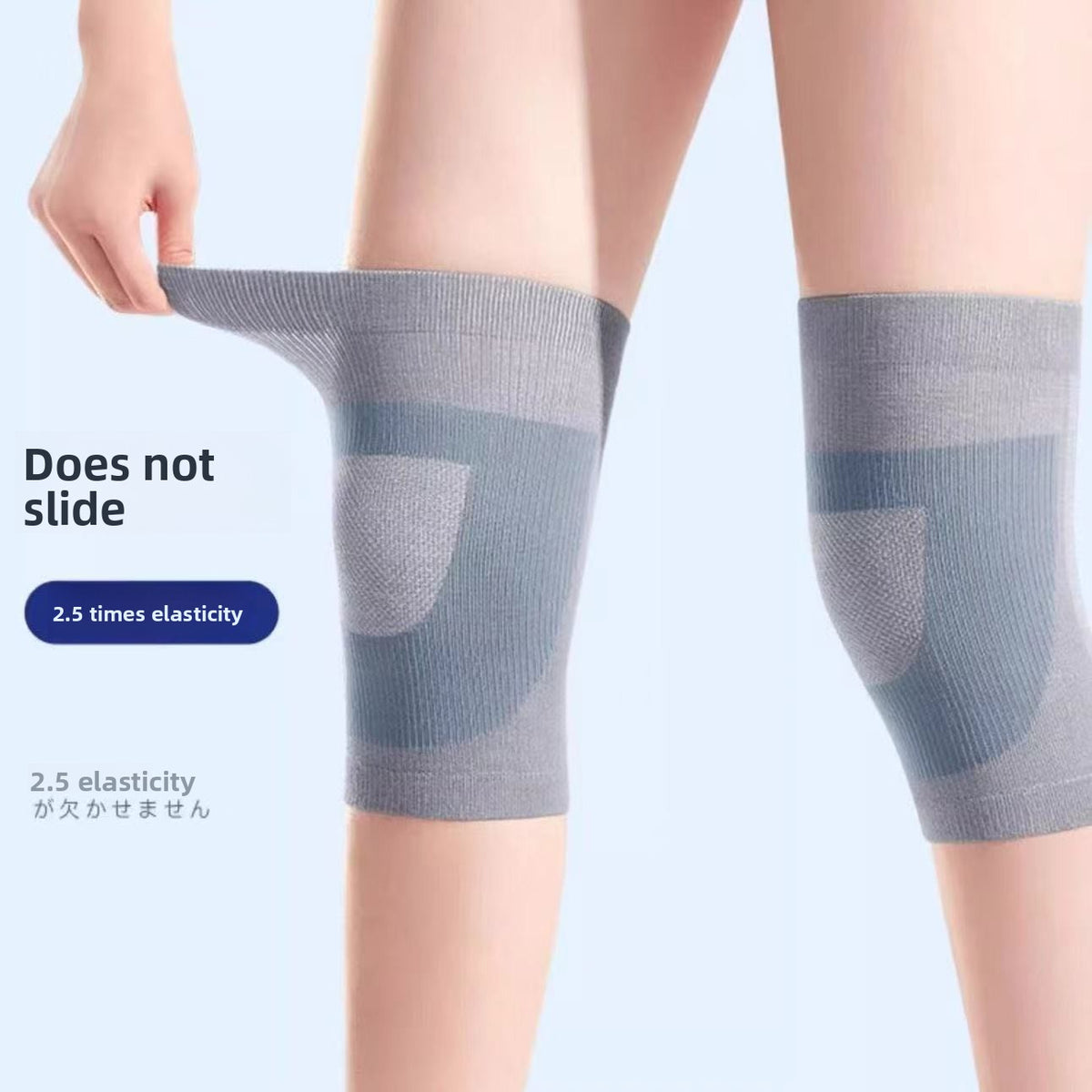 Anti-Slip Silk Knee Warmer Lightweight Knee Support Sleeve
