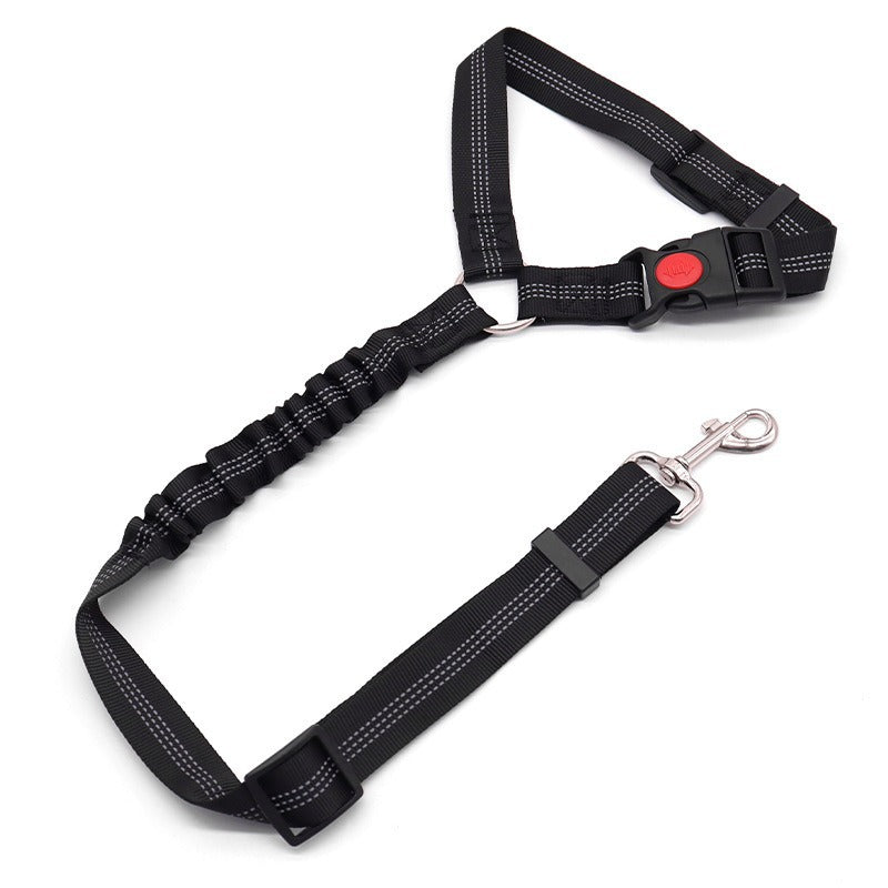 Dog Car Headrest Seat Belt